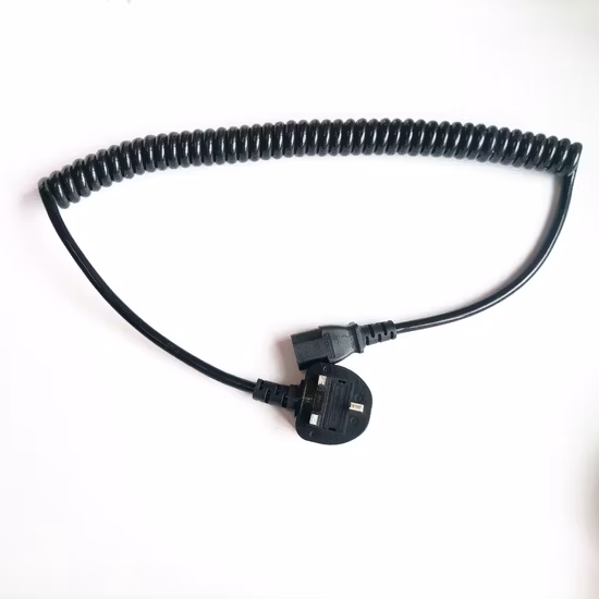 Connecteur de borne de fil électrique, rallonge, extrémité libre dénudée et prise électrique, câble d'alimentation britannique